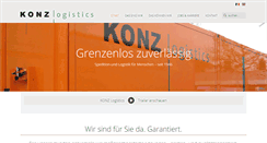 Desktop Screenshot of konz-logistics.com