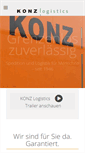 Mobile Screenshot of konz-logistics.com