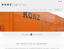 Tablet Screenshot of konz-logistics.com